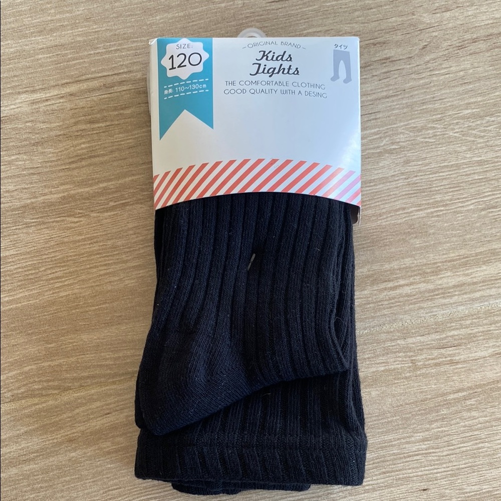 New Kids Black Tights Size 5T-7T